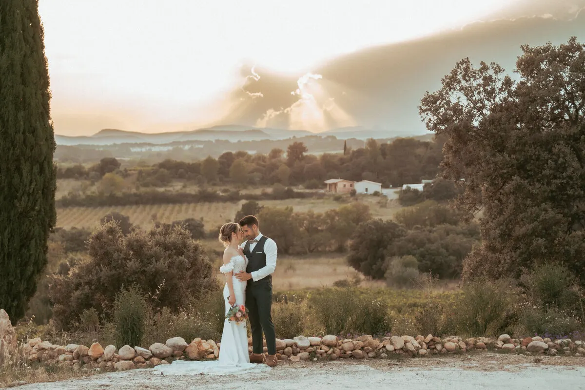 Couple lors d'une cérémonie de mariage